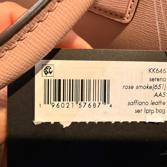 Kate Spade Rose Smoke Serena Laptop Bag KK646 NWT - Picture 3 of 9